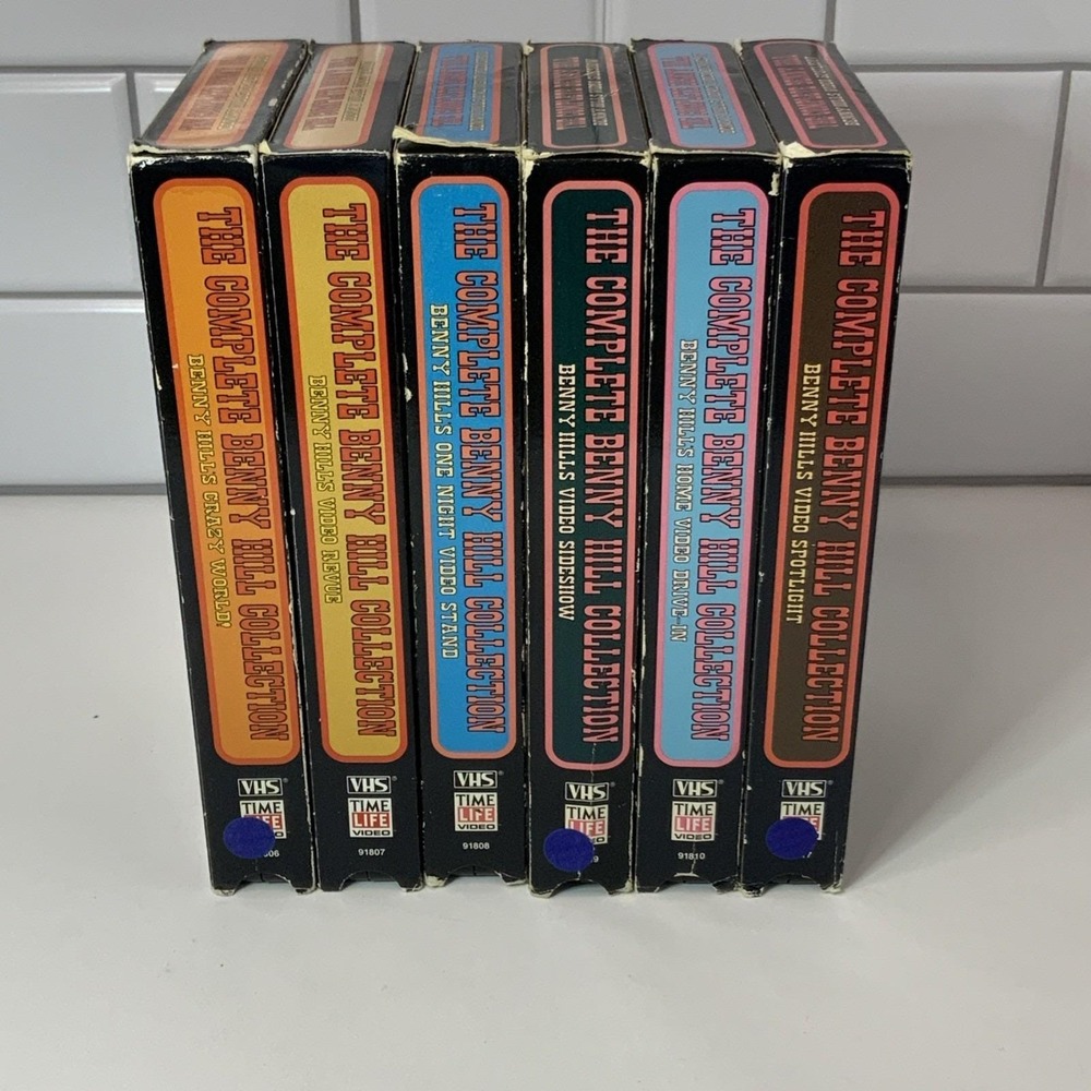 Vintage Time Life The Complete Benny Hill Collection VHS Lot Black 6 Pack - Picture 3 of 5